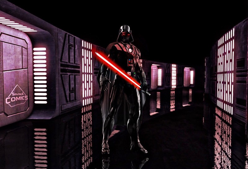 iron man, darth vader, hd, artist, artwork, deviantart