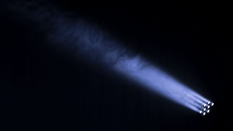 spotlight, light, rays, smoke, dark, 4k