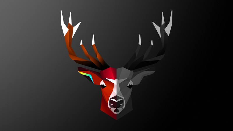 deer, abstract, digital art, artist, 4k, deviantart