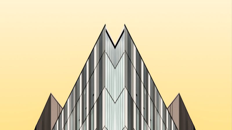 building, architecture, minimalism, geometry, 4k