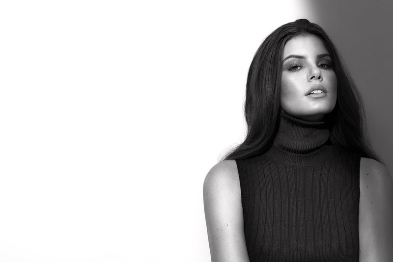 camila queiroz, celebrities, girls, hd, model, woman, 4k, monochrome, black and white