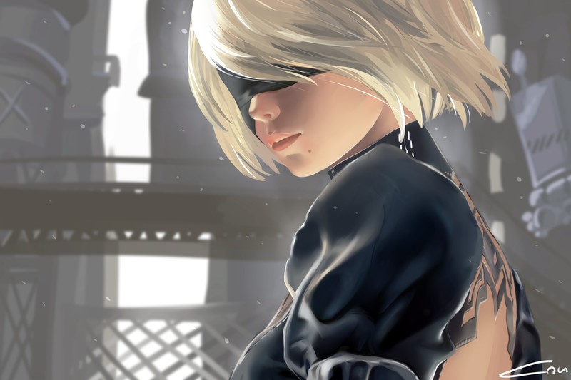 nier automata, 2017 games, games, artwork, hd, 4k