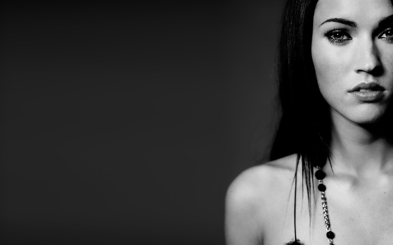 megan fox, celebrities, girls, hd, 4k, monochrome, black and white