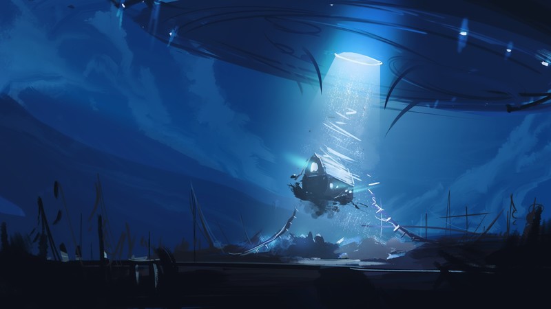 scifi, ufo, artist, artwork, digital art, hd, 4k