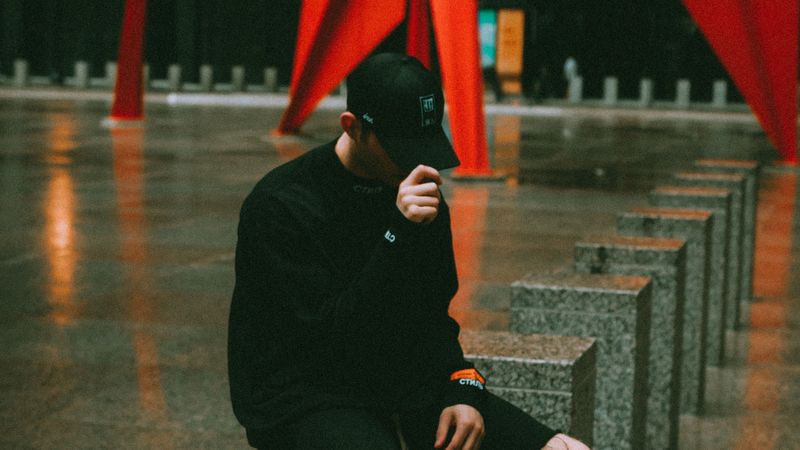 man, cap, style, black, 4k