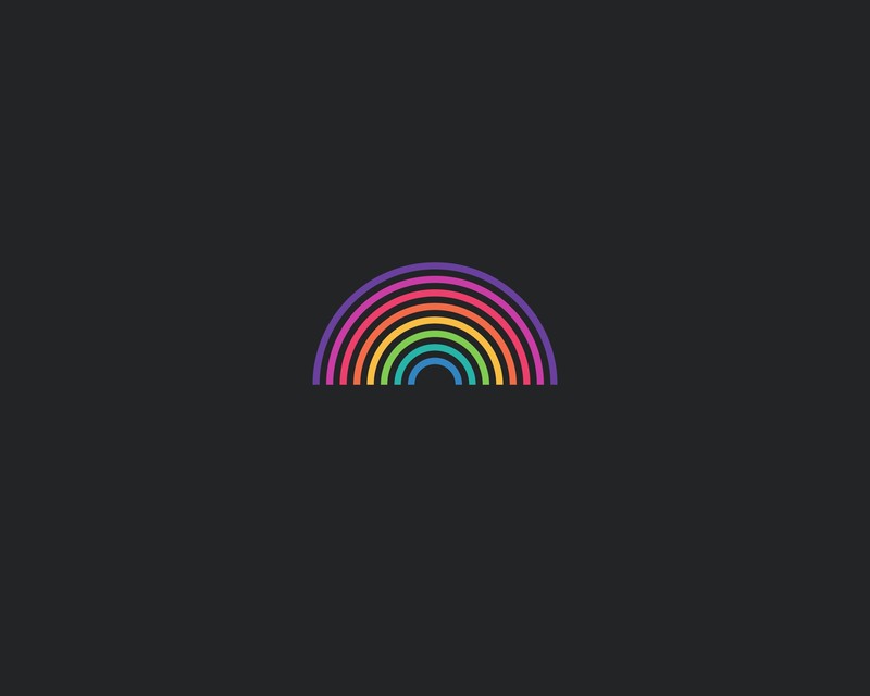 rainbow, abstract, artwork, digital art, hd, 4k