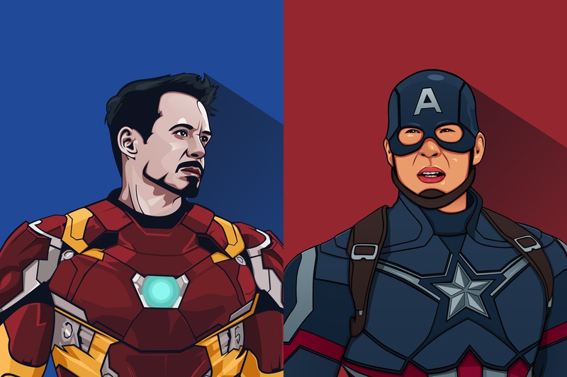 iron man, captain america, hd, 4k, 5k, artwork, superheroes