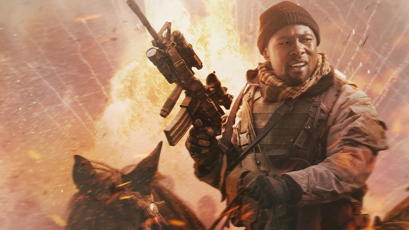 12 strong, 2018 movies, movies, hd, trevante rhodes