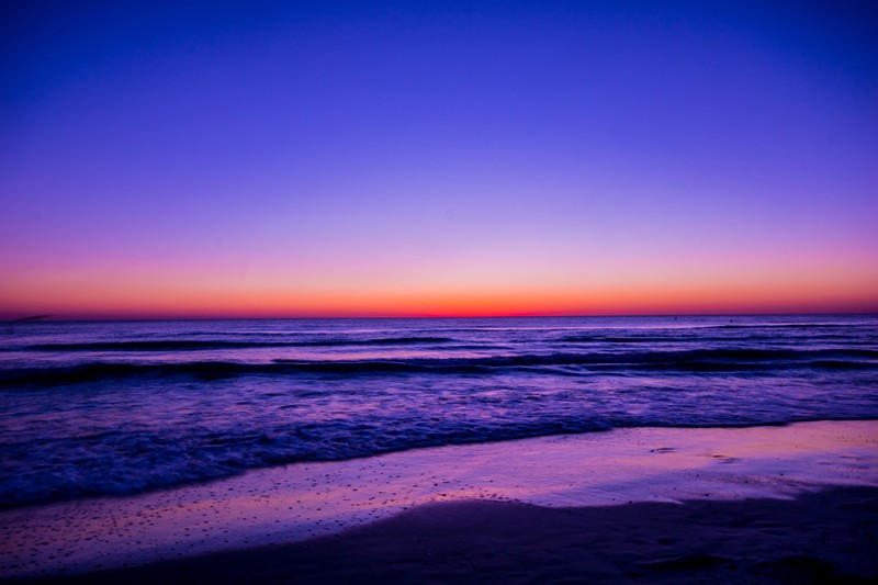 nature, ocean, dawn, hd, 4k, 5k