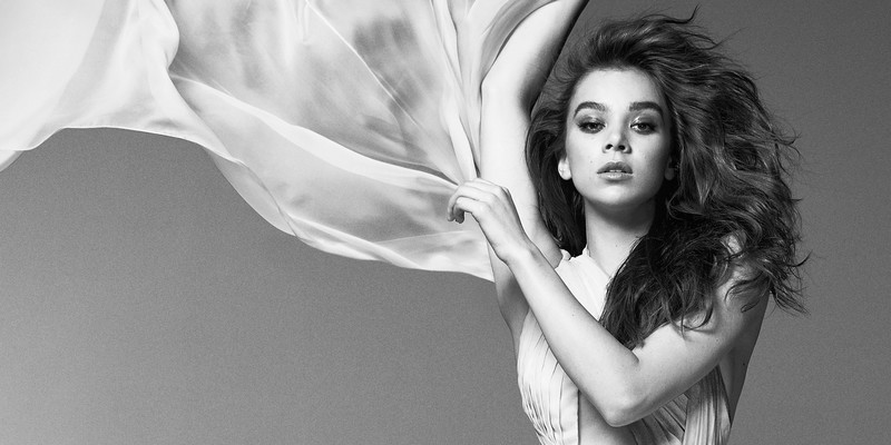 hailee steinfeld, celebrities, girls, music, hd, 4k, monochrome, black and white
