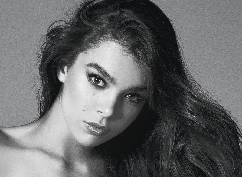 hailee steinfeld, celebrities, girls, music, hd, monochrome, black and white