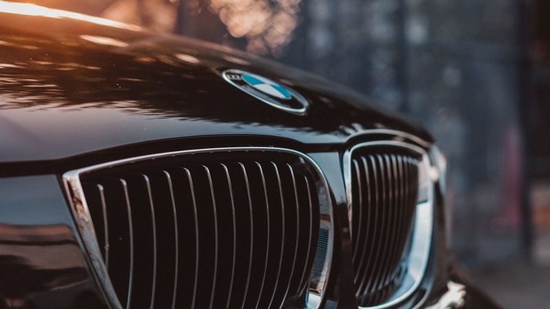 bmw, car, black, closeup, 4k