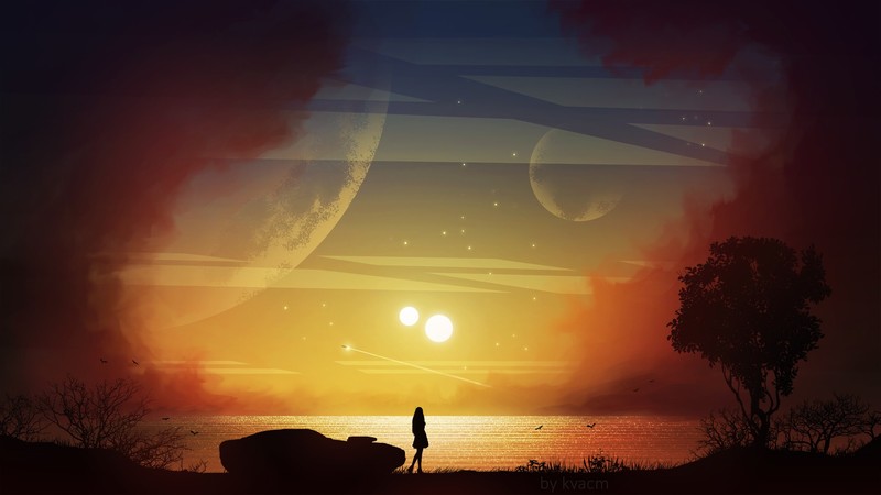 alone, artist, artwork, digital art, hd, artstation