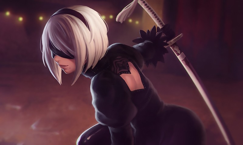 nier automata, 2017 games, games, artwork, hd, fantasy girls, artwork, deviantart