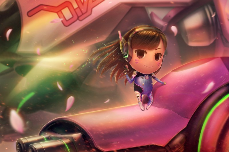 dva overwatch, overwatch, games, artwork, hd, deviantart, artist, digital art, deviantart