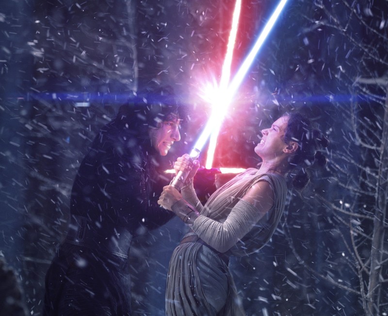 rey, kylo ren, star wars, hd