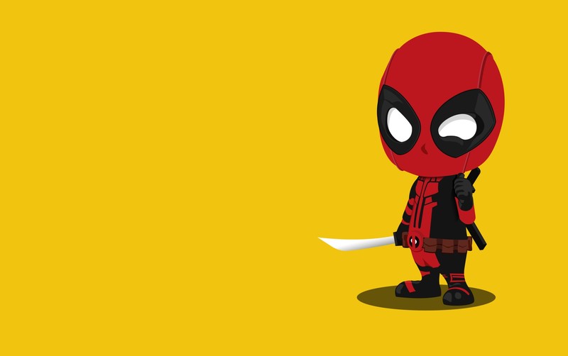 deadpool, minimalism, movies, hd, artist, digital art, artwork, artstation