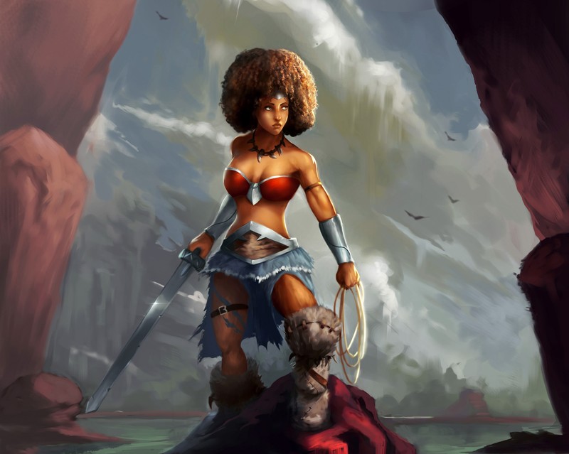 wonder woman, superheroes, hd, 4k, artist, digital art, artwork, deviantart