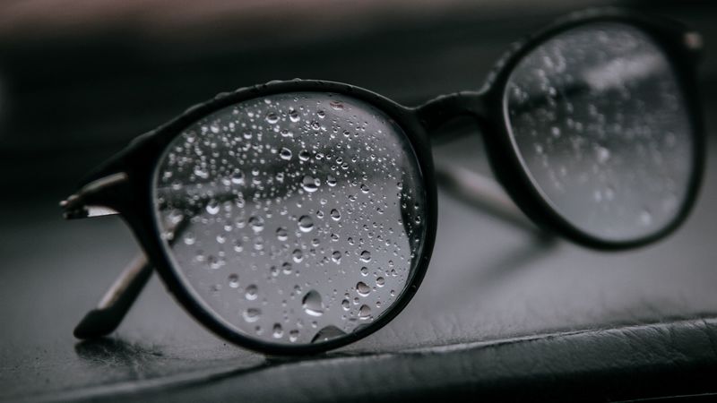 glasses, drops, glass, wet, 4k