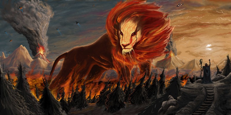 lion, scifi, abstract, artwork, artist, digital art, hd, 4k, 5k, 8k, 10k