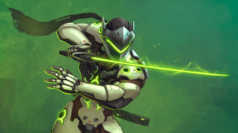 genji overwatch, overwatch, games, xbox games, ps games, pc games, 2016 games, hd, artwork, artist, digital art, warrior, sword