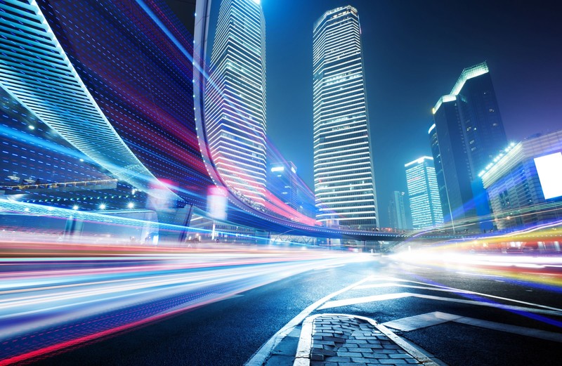 long exposure, lights, world, photography, hd, buildings, highway