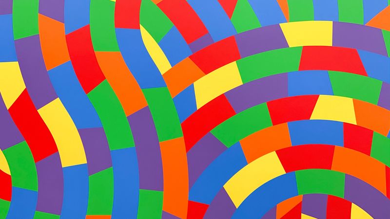 abstraction, colorful, lines, waves, 4k