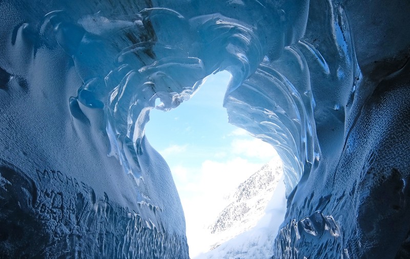 cave, nature, ice, hd, cold, snow, winter, frozen, glacier, crystal, freeze, 4k