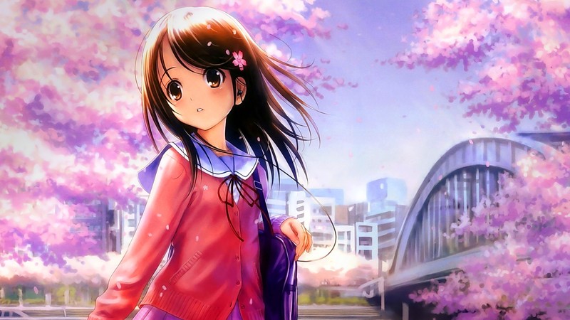 anime girl, anime, headphones, artist, artwork, digital art, hd