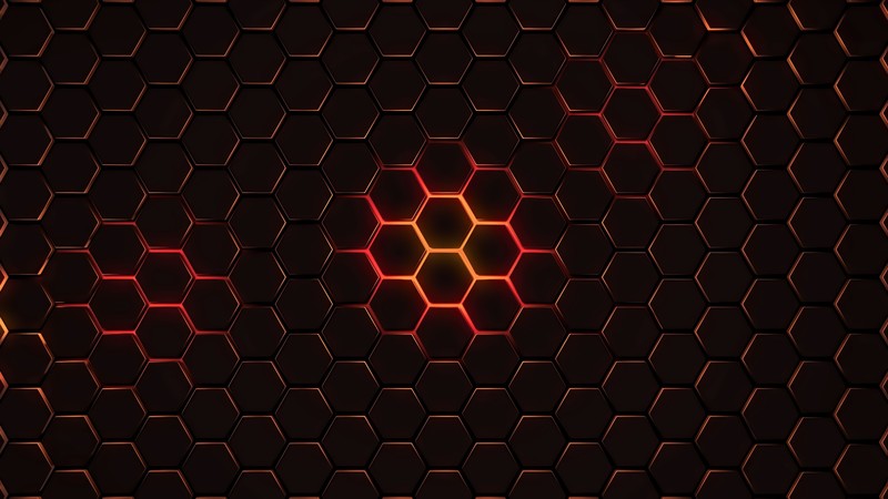 hexagon, geometry, abstract, 4k, hd