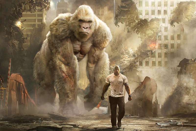 rampage, dwayne johnson, 2018 movies, movies, hd