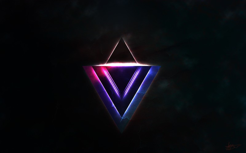 abstract, triangle, hd