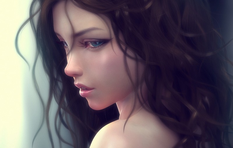 fantasy girls, cute, artwork, digital art, hd