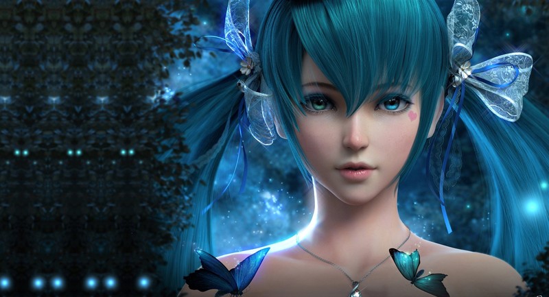 anime girls, anime, butterfly, artwork, artist, digital art, hd