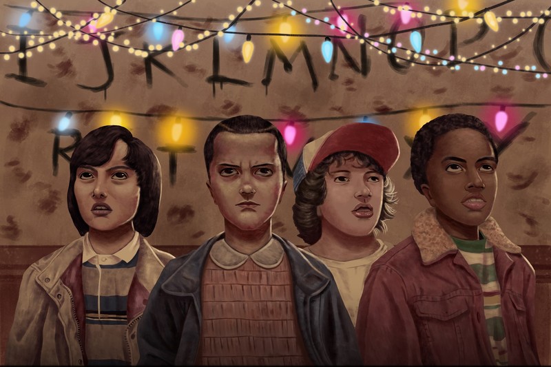 stranger things, tv shows, hd, artist, artwork, digital art, artstation