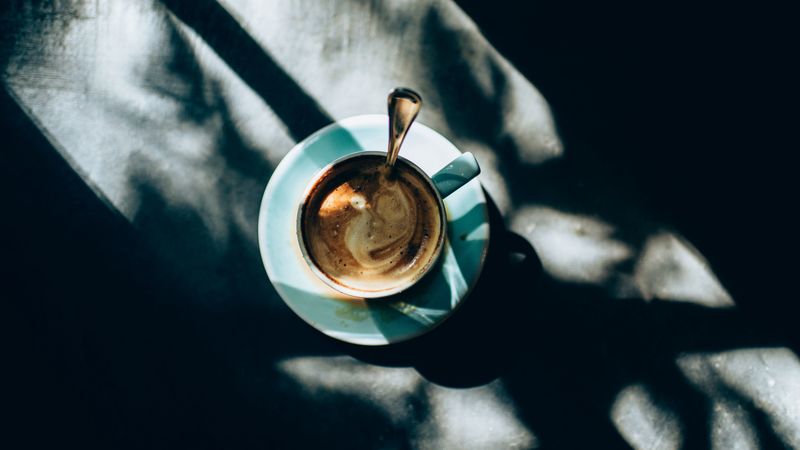 cup, coffee, foam, drink, 4k