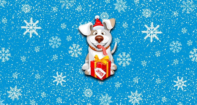 happy new year 2018, christmas, celebrations, hd, gift, 4k, 5k, 8k