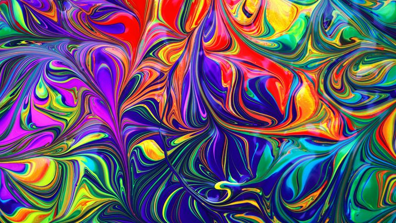 abstraction, spots, colorful, distortion, 4k