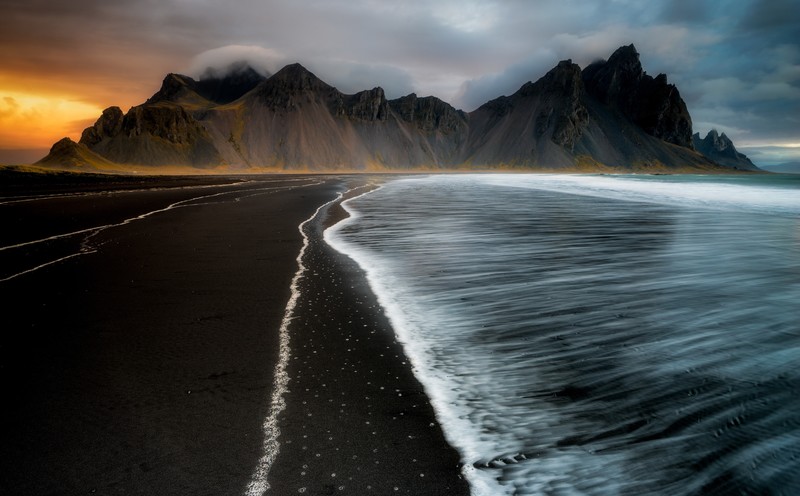 water, iceland, coast, nature, hd, 4k, sea