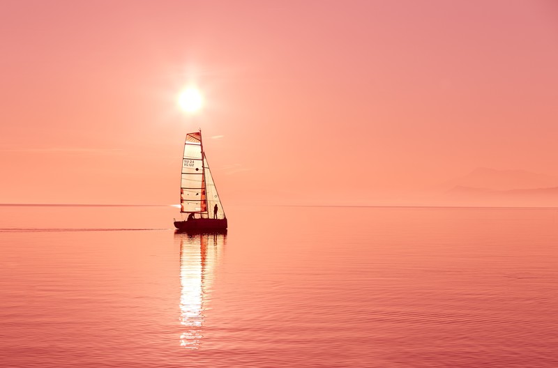sailboat, boats, nature, 4k, 5k, sea, sunset, hd, photography