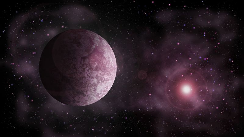 space, planet, stars, glare, light, 4k