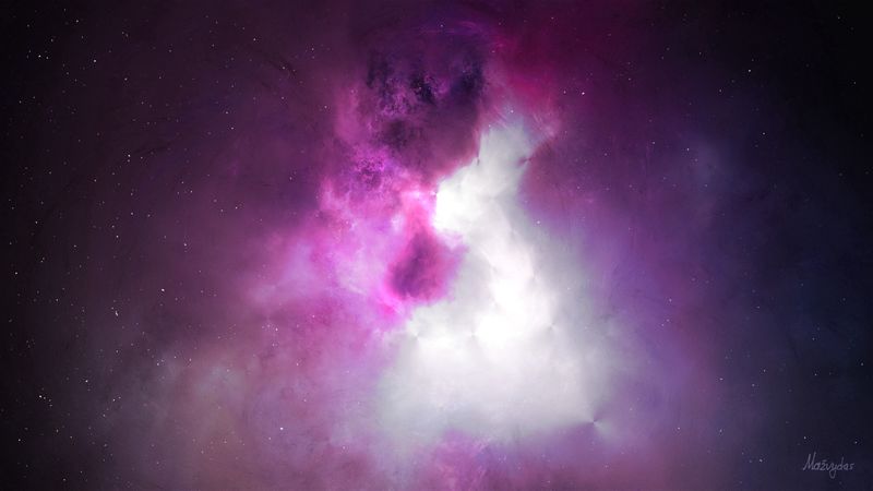 clouds, light, nebula, abstraction, glow, 4k