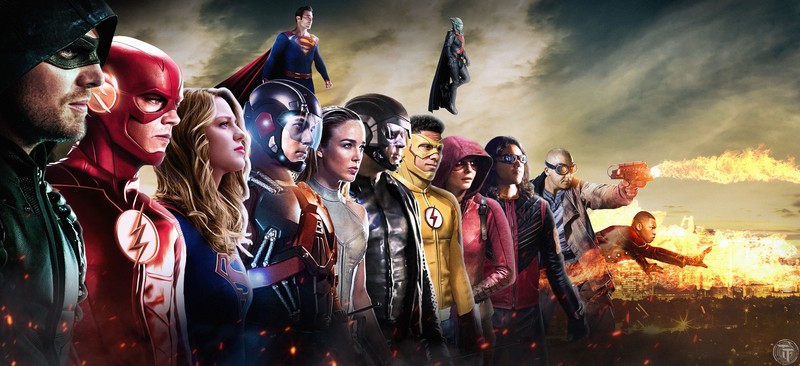 arrow, flash, supergirl, sara lance, atom, superman, tv shows, hd, 4k, 5k, deviantart, artist, superheroes