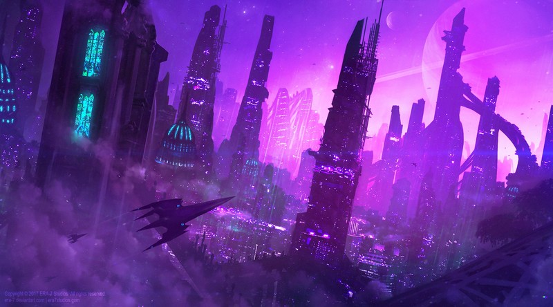 artist, artwork, digital art, hd, neon, deviantart