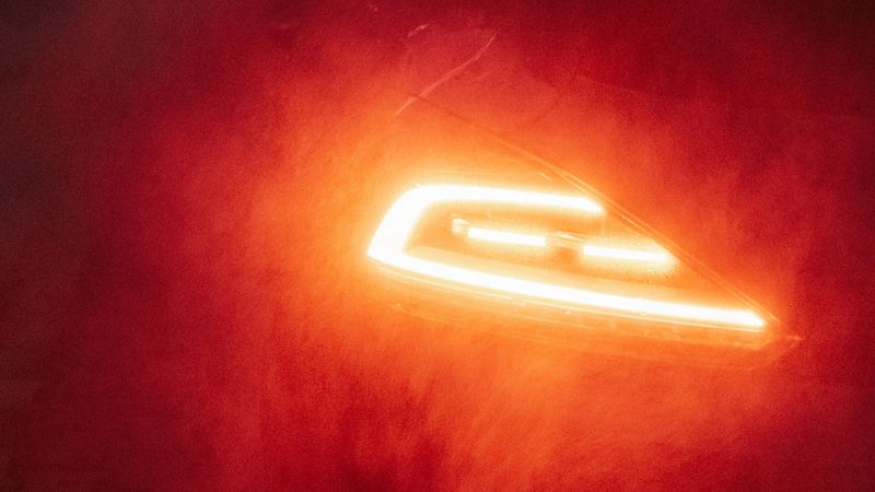 car, backlight, red, rain, light, 4k