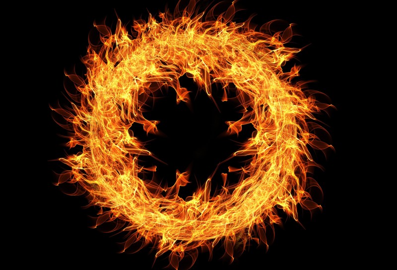 fire, flame, ring, 4k, creative, hd, 5k