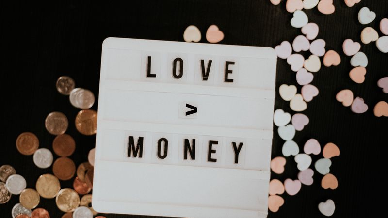 money, love, words, phrase, 4k