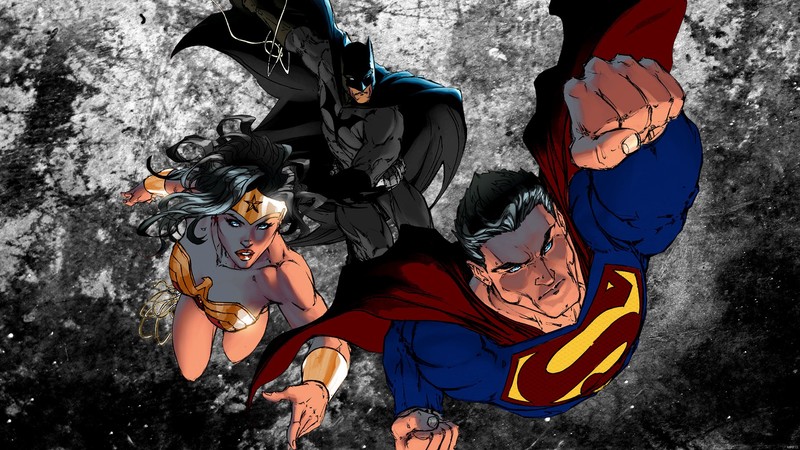 batman, superman, wonder woman, hd, deviantart, artist
