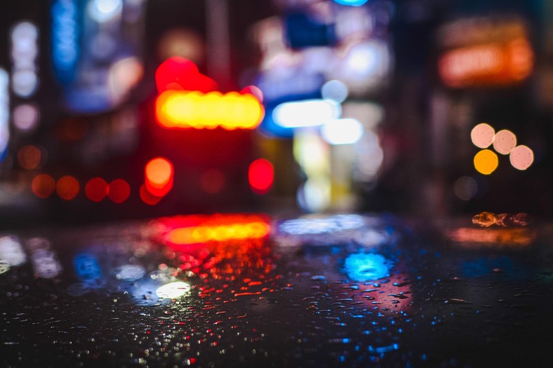 rain, lights, water, drops, hd, 4k, nature