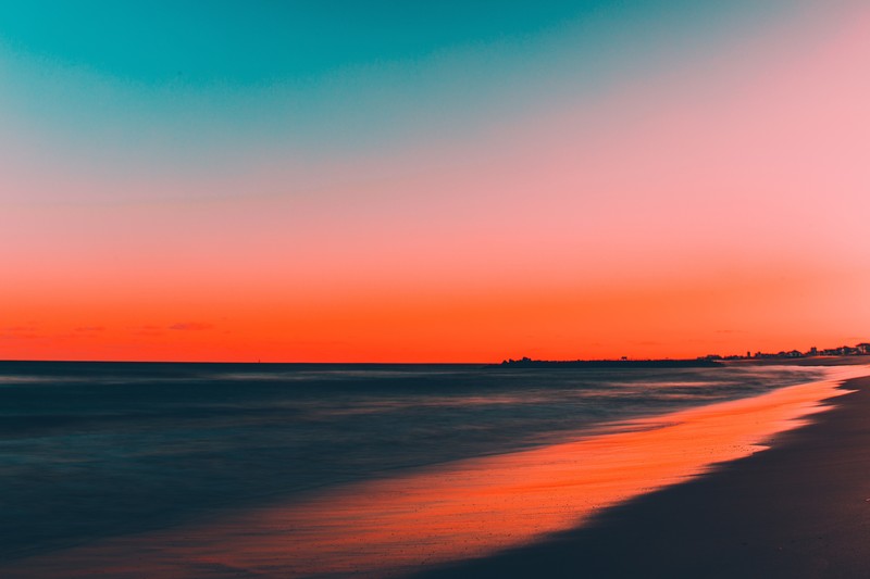 nature, beach, sunset, hd, 4k, 5k